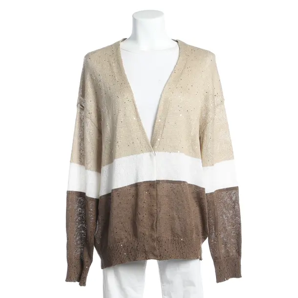Strickjacke, in Mehrfarbig, Leinen, Brunello Cucinelli