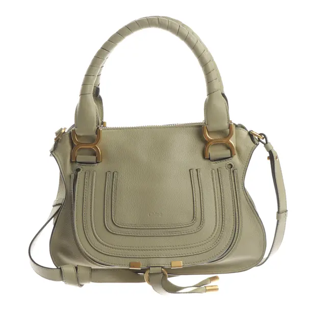 Handtasche, in Hellgrün, Leder, Chloé