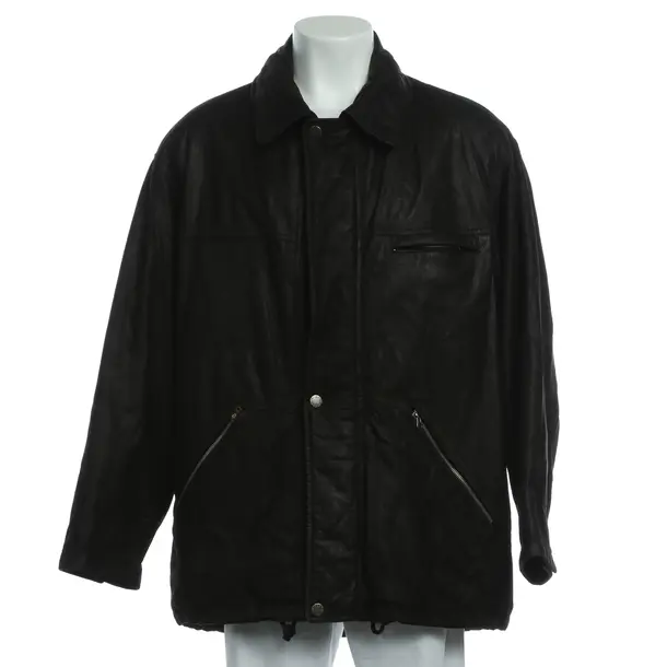 Leather Jacket, in Black, Leather, Aigner