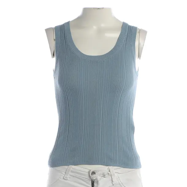 Top, in Light Blue, Polyimide, Max Mara