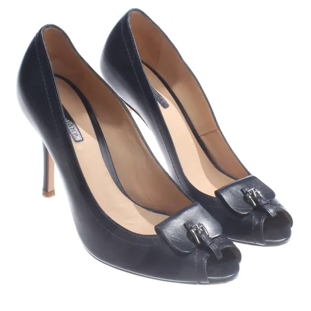 Peeptoes, in Navy, Longchamp