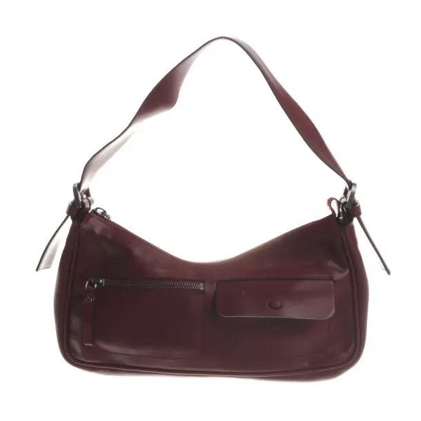 Shoulder Bag, in Bordeaux, Leather, Strenesse