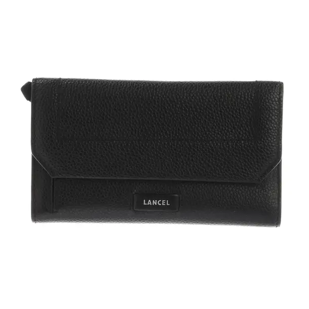 Wallet, in Black, Leather, Lancel