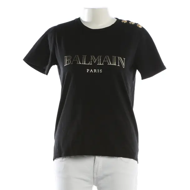 Shirt, in Schwarz, Baumwolle, Balmain