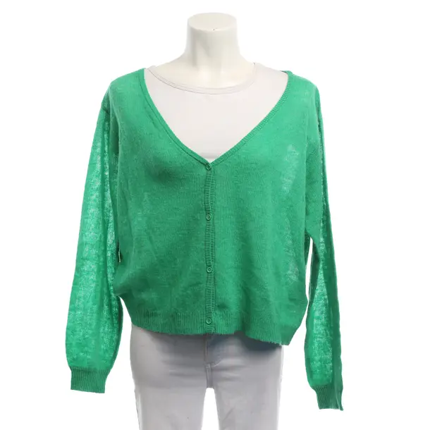 Cardigan, in Green, Wool, American Vintage