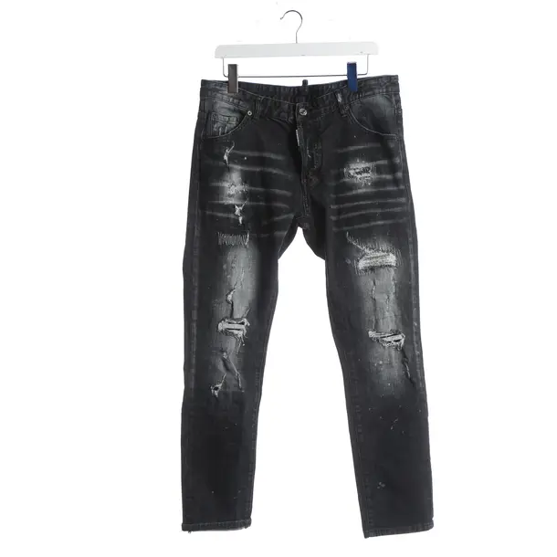 Jeans Straight Fit, in Schwarz, Baumwolle, Dsquared