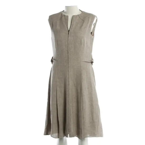 Dress, in Brown, Linen, Giorgio Armani