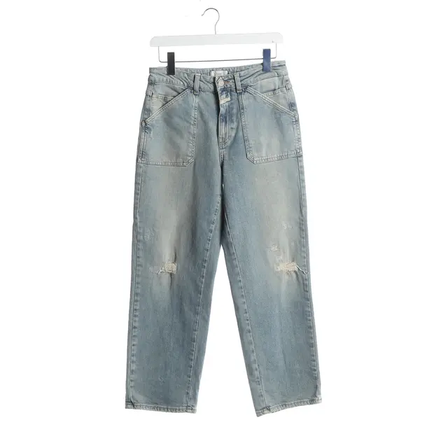 Jeans straight fit, in Blu, Cotone, Chiuso