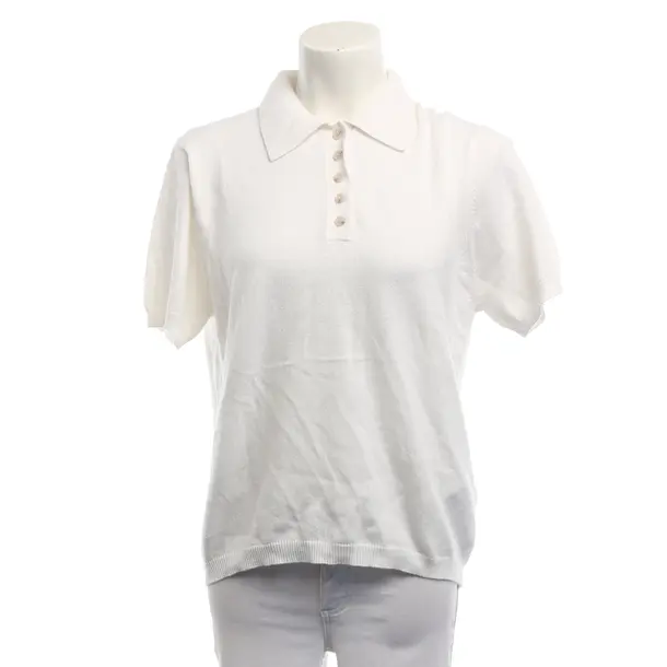 Poloshirt, in Weiß, Baumwolle, Allude