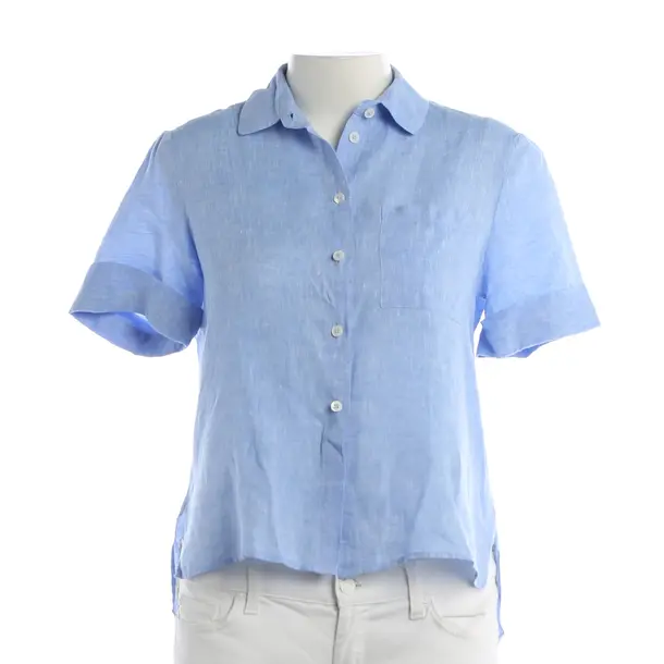 Blouse, in Blue, Linen, Robert Friedman