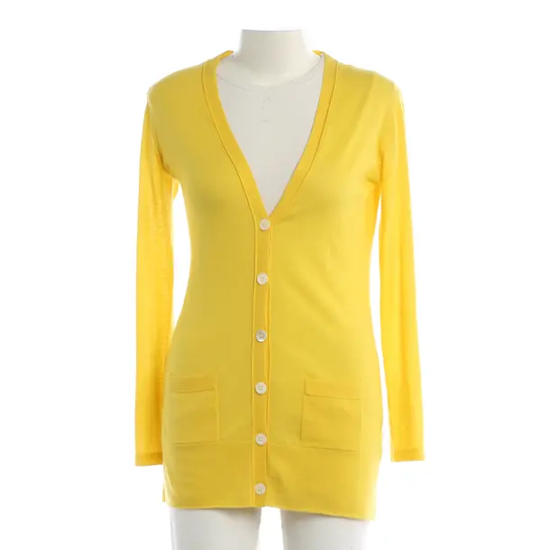 Cardigan, in Yellow, Cotton, Marc Cain