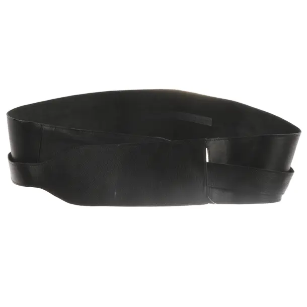 Belt, in Black, Leather, Fausto Colato