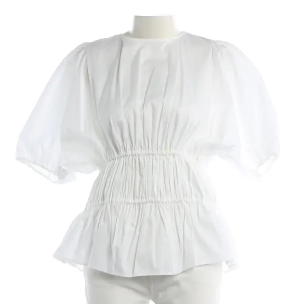 Blouse, in White, Cotton, Victoria Beckham