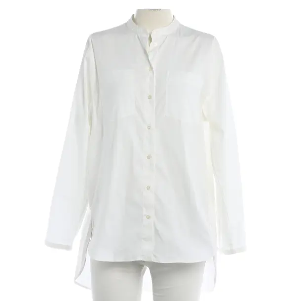 Blouse, in White, Cotton, Mos Mosh