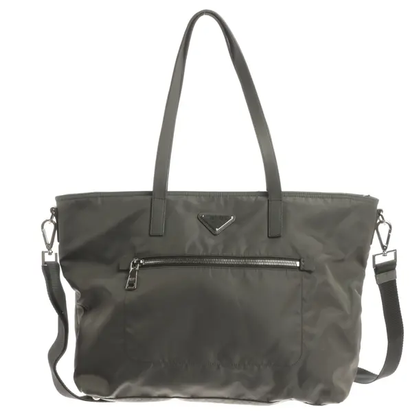 Borsa a cinture a tracolla, in Grigio, Poliammide, Prada