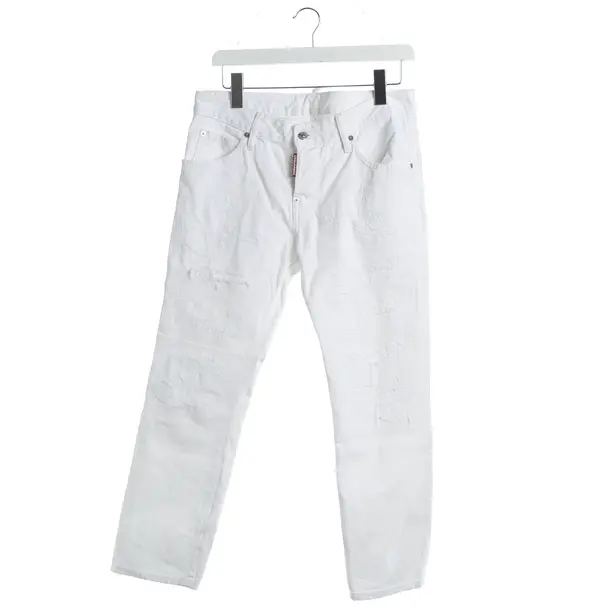 Slim Fit Jeans, in White, Cotton, Dsquared