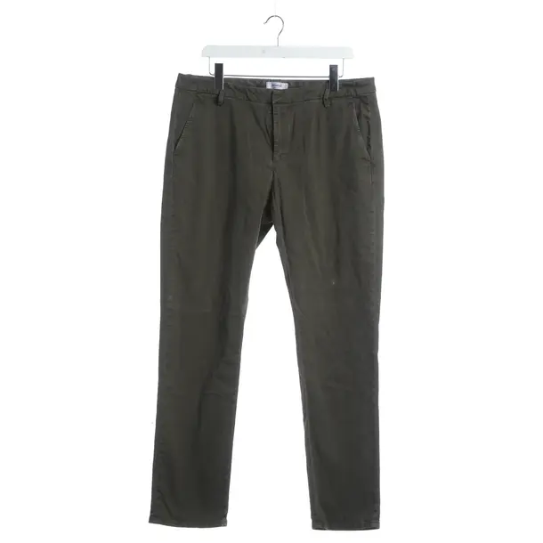 Chinos, in Dark Green, Cotton, Dondup