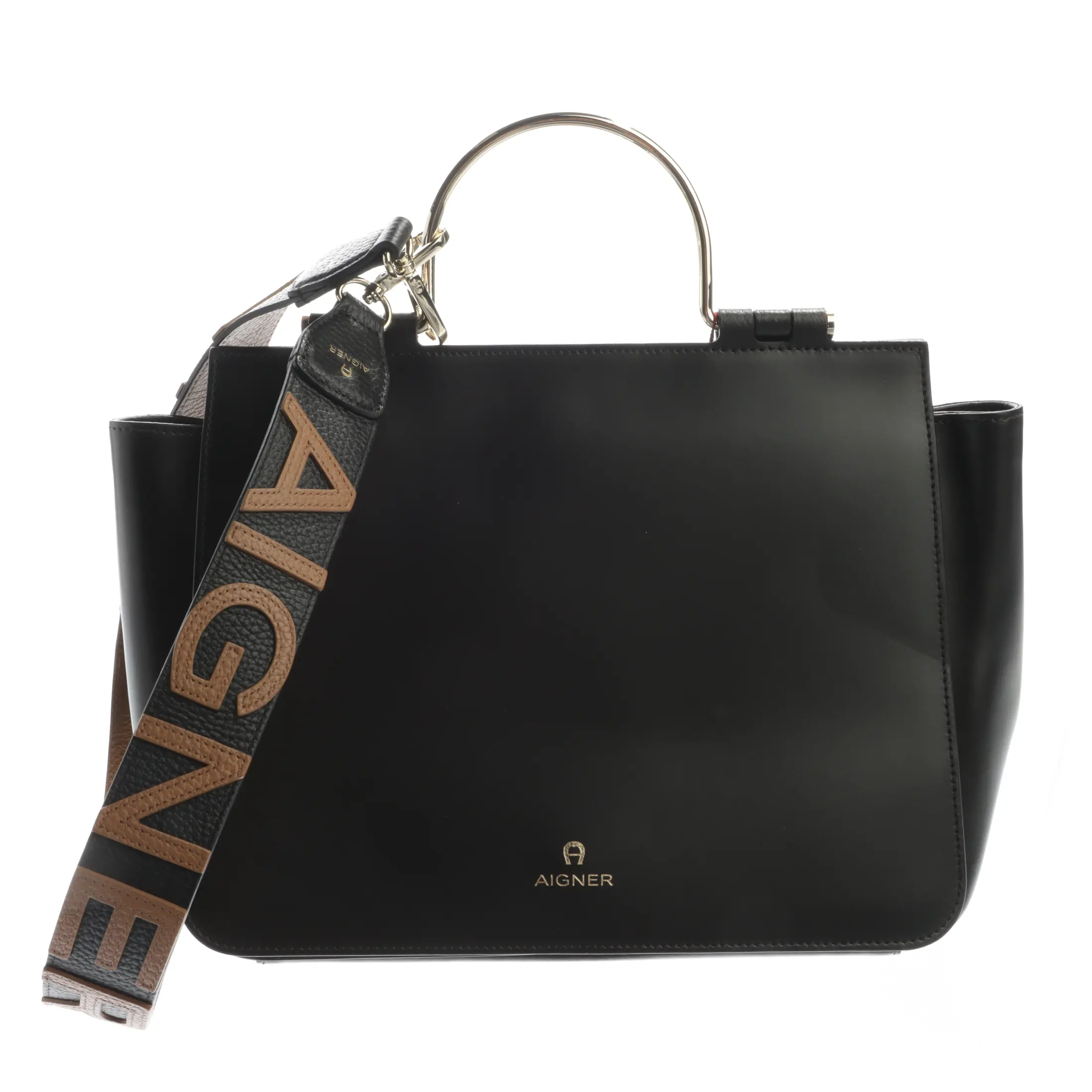 Aigner Damen Tasche Aigner Tasche Klein Schwarz Umhängetasche