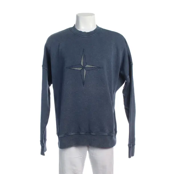 Sweatshirt in Blau, Baumwolle, Stone Island