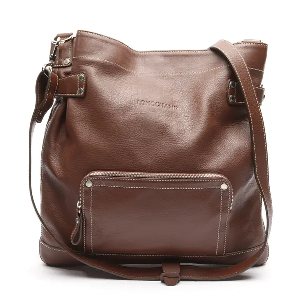 Shoulder Bag in Brown, Leather, Longchamp