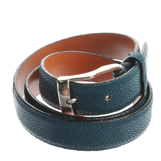 Gürtel in Blau, Leder, Fausto Colato