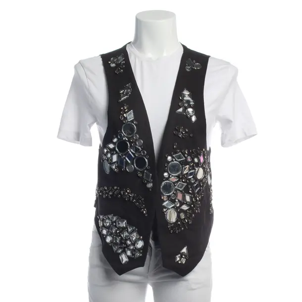 Vest in Gray, Cotton, Dondup