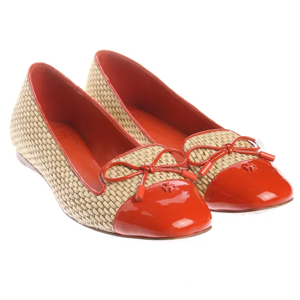 Ballet Flats in Orange, , Tory Burch