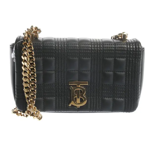 Shoulder Bag in Black, Leather, Burberry