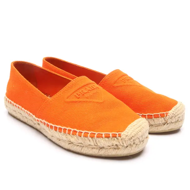 Espadrilles in Orange, , Prada