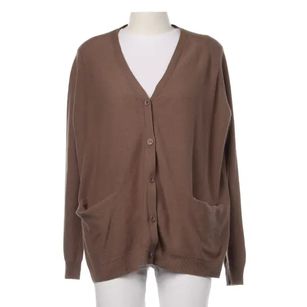 Strickjacke in Braun, Wolle, American Vintage