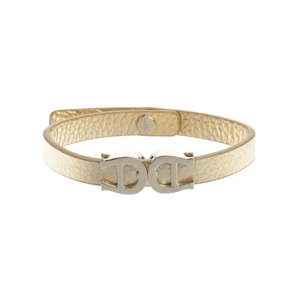 Bracelet in Metallic, Leather, Aigner