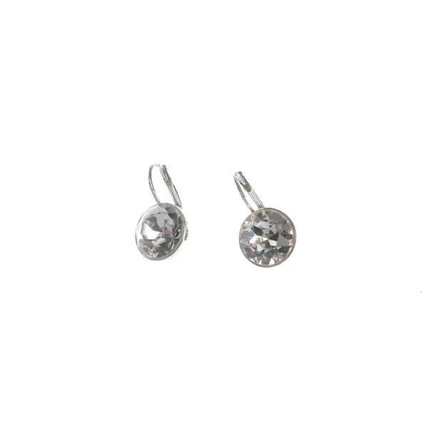 Ohrringe in Metallic, Metall (metallisch, metallisiert), Swarovski