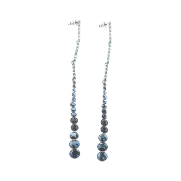 Earrings in Metallic, Metal (metallic, metallized), Swarovski