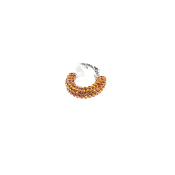 Ohrring in Metallic, Metall (metallisch, metallisiert), Swarovski