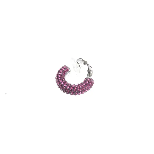 Ohrring in Metallic, Metall (metallisch, metallisiert), Swarovski