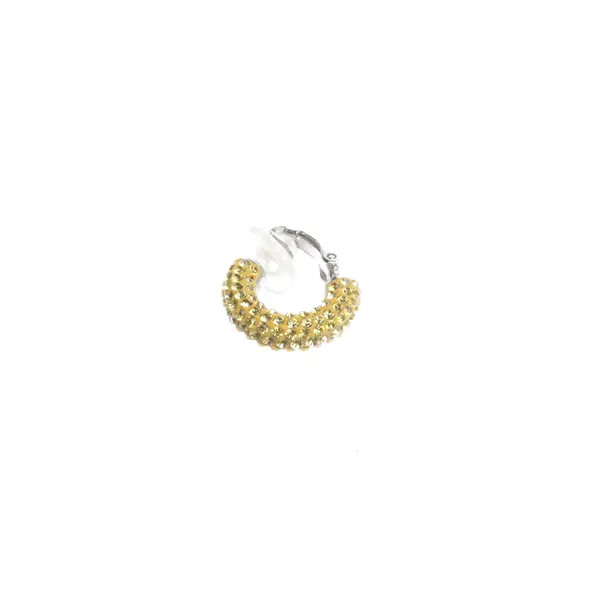 Earring in Metallic, Metal (metallic, metallized), Swarovski