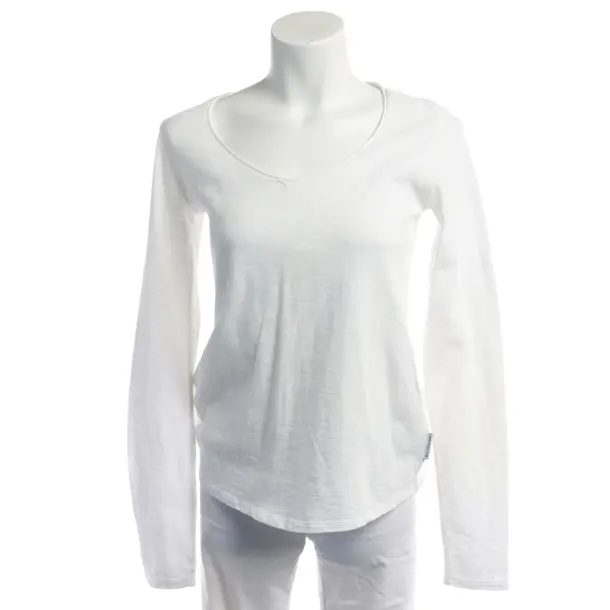 Long Sleeve Shirt in White, Cotton, Marc O'Polo Denim