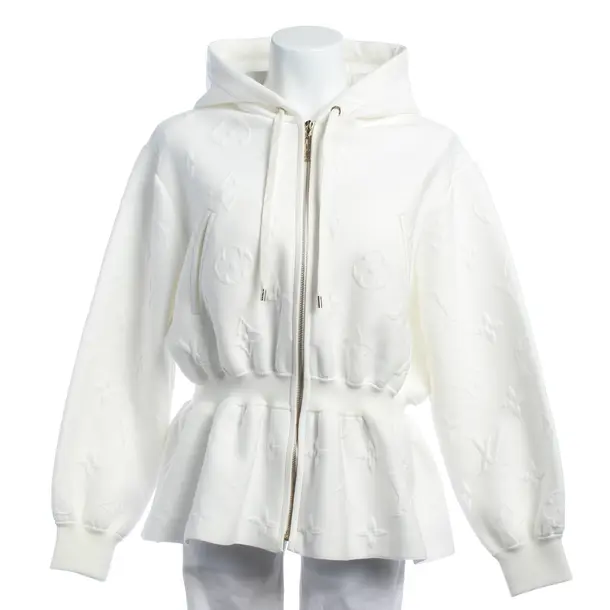 Zip-up Hoodie in White, Cotton, Louis Vuitton