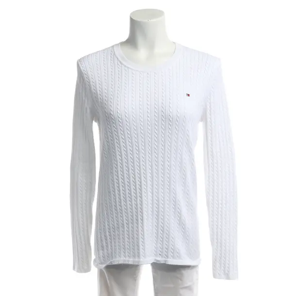 Jumper in White, Cotton, Tommy Hilfiger