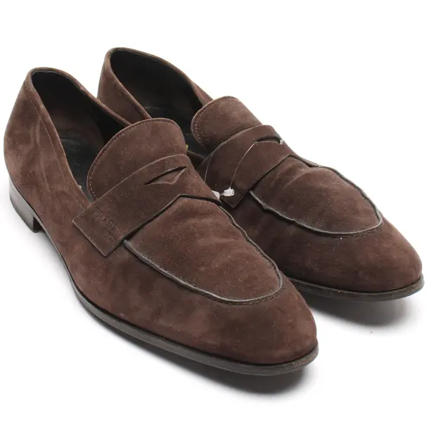Loafers in Braun, , Prada