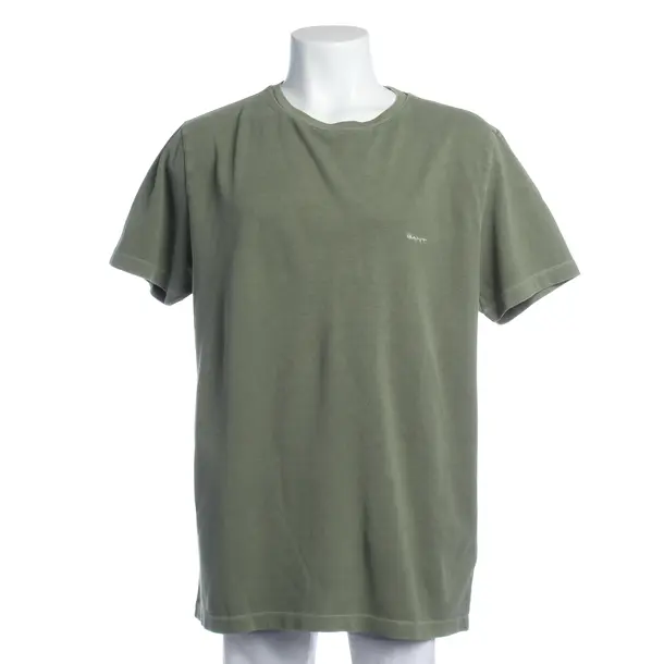 T-Shirt in Green, Cotton, Gant