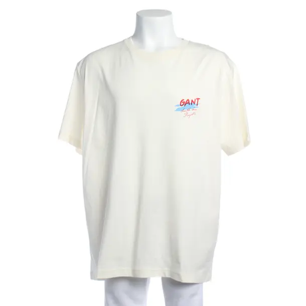 T-Shirt in White, Cotton, Gant