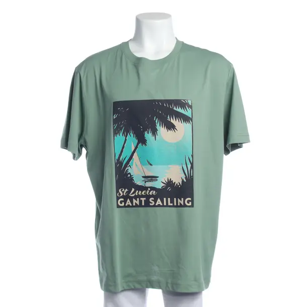 T-Shirt in Grün, Baumwolle, Gant
