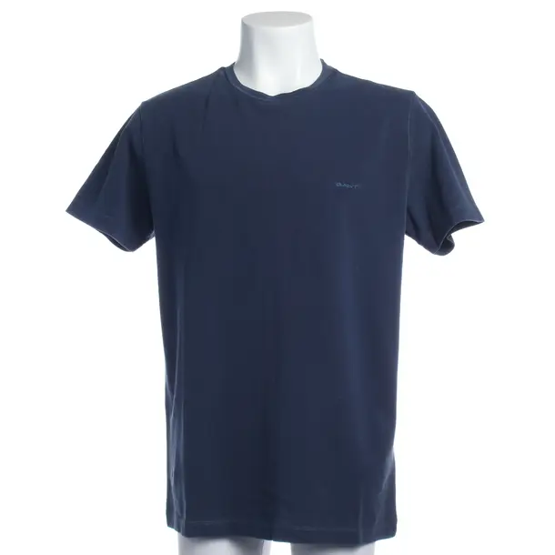 T-Shirt in Blau, Baumwolle, Gant
