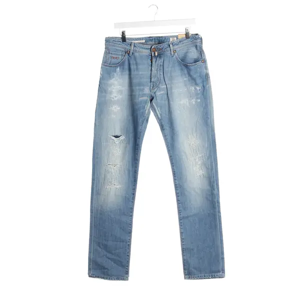 Jeans Straight Fit in Blau, Baumwolle, Jacob Cohen