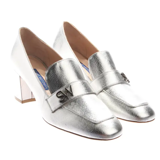 Pumps in Metallic, , Stuart Weitzman