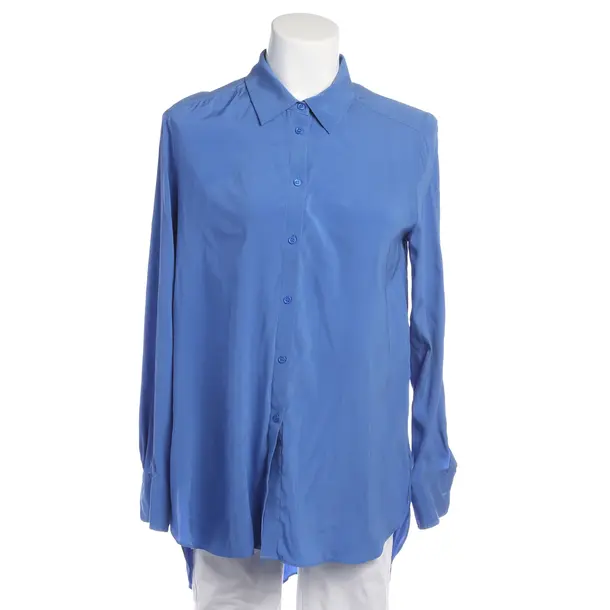 Bluse in Blau, Seide, Herzensangelegenheit