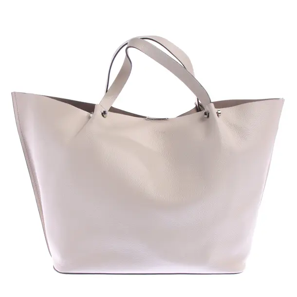 Shopper Bag in White, Leather, Coccinelle