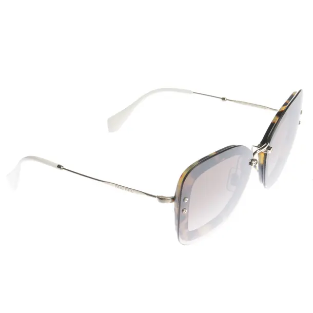 Sonnenbrille in Braun, Kunststoff / Metall, Miu Miu