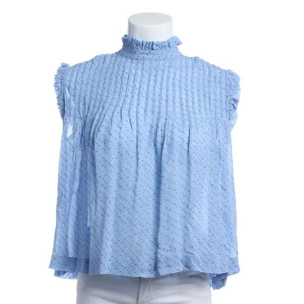 Top in Blau, Viskose, Ganni
